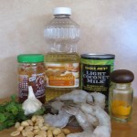 Shrimp with peanut-garlic sauce-ingredients