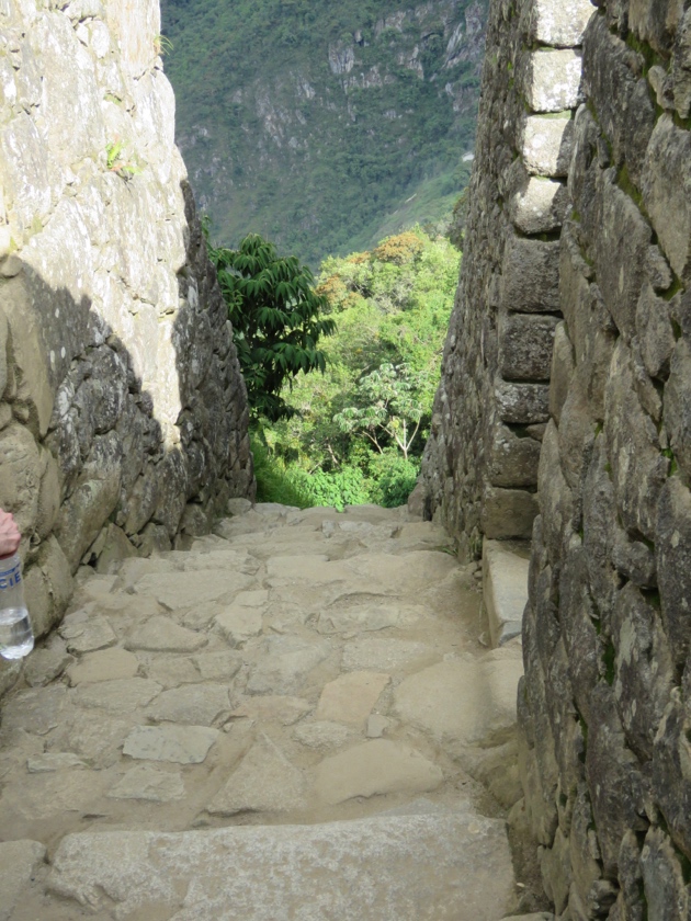 Machu Picchu–steep Inca path