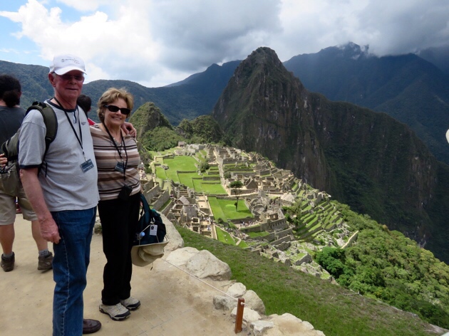 Machu Picchu–we made it to the first high point!