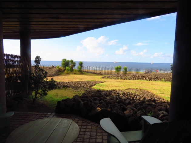 Hangaroa Lodge–view from our patio