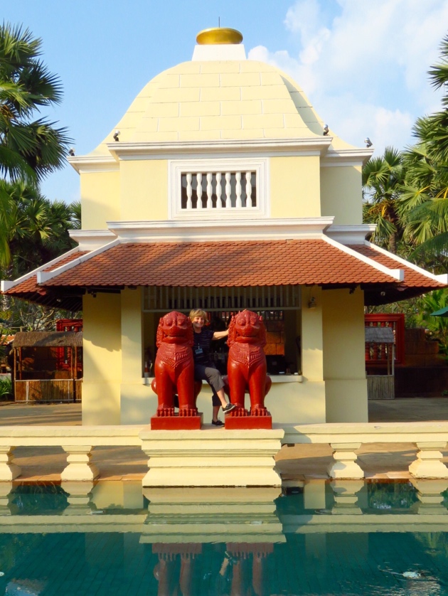 Raffles Grand Hotel d'Angkor–pool area pavilion