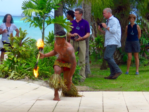 Samoan fire dancer