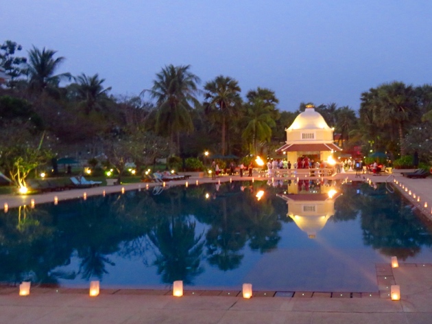 Siem Reap–Raffles Hotel d'Angkor pool area
