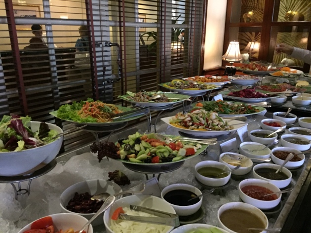 Siem Reap–hotel lunch buffet, salads