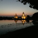 Bagan, Myanmar–Aureum Palace, Pagodas At Twilight