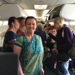 Leaving India Crew In Saris1