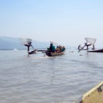 Myanmar–Inle Lake–Leg Rowers Showing Off