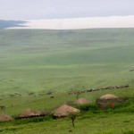 Tanzania–Masai Huts At Ngorongoro Crater