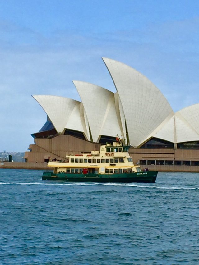 Sydney Opera House and ferry