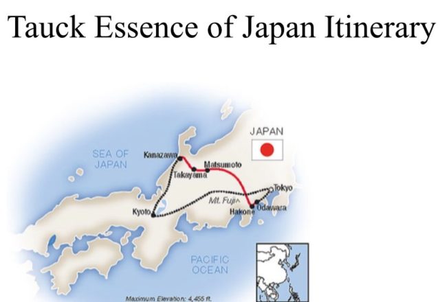Map of our Japan trip